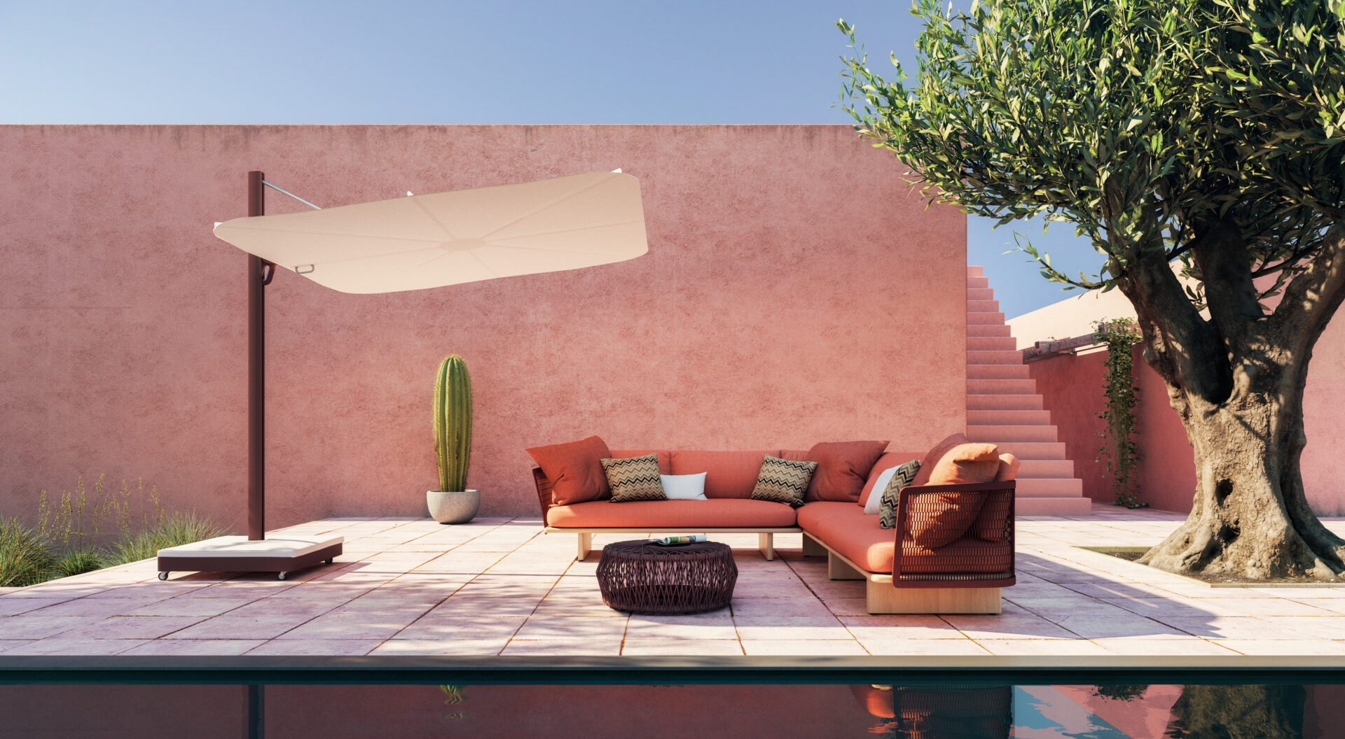 Umbrosa - Zijhangende parasol Versa UX